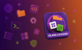 Main island categories with accounts tools packs and proxies