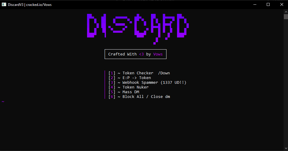 Discard V3 Spammer