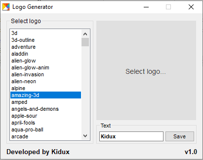 Logo Generator by Kidux