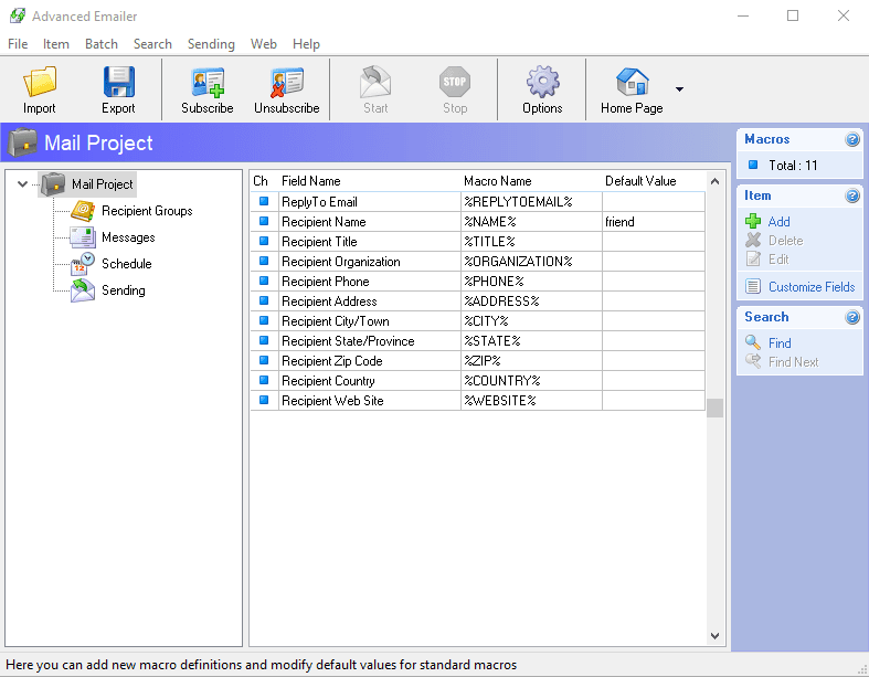 Advanced Emailer