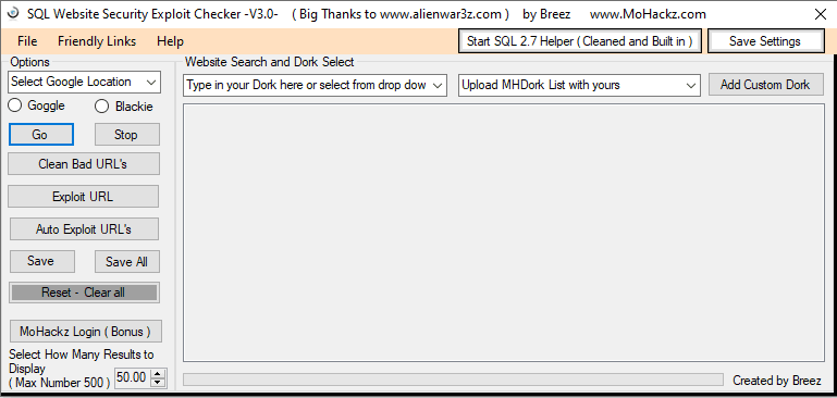 MoHackz SQL Exploit Scanner V3.0