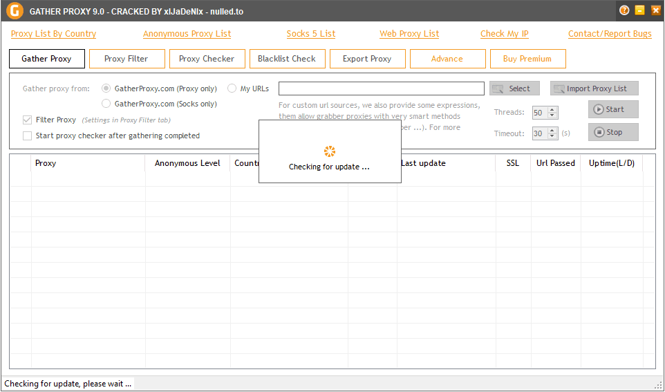 Gather Proxy v9.0