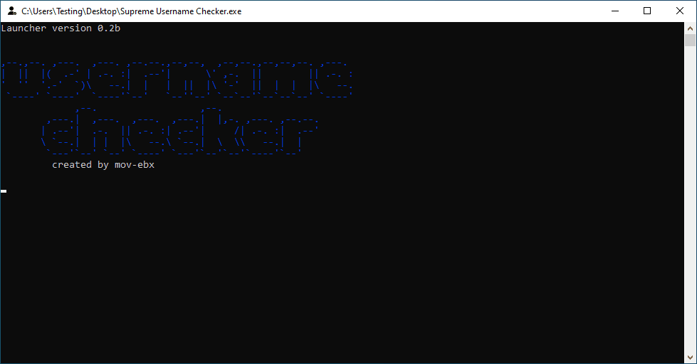 Supreme Username Checker