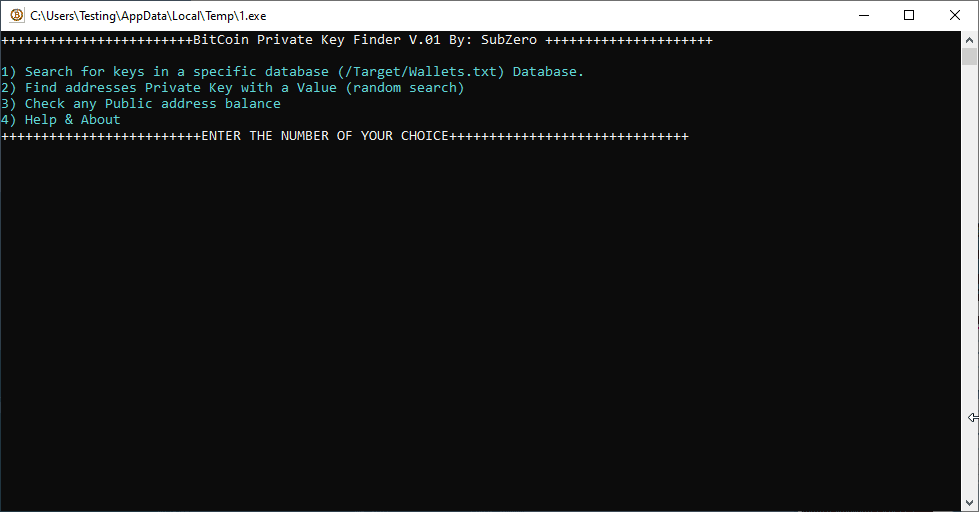 Bitcoin Private Key Finder