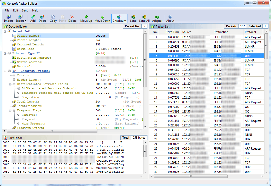 Colasoft Packet Builder v2.2