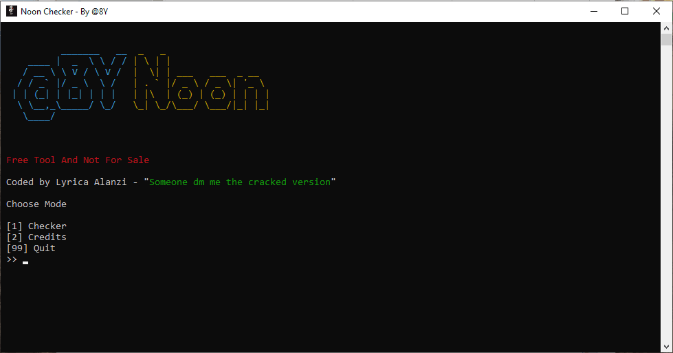 Noon Checker by @8Y