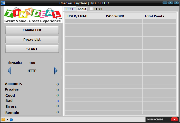 TinyDeal Account Checker by X-KILLER