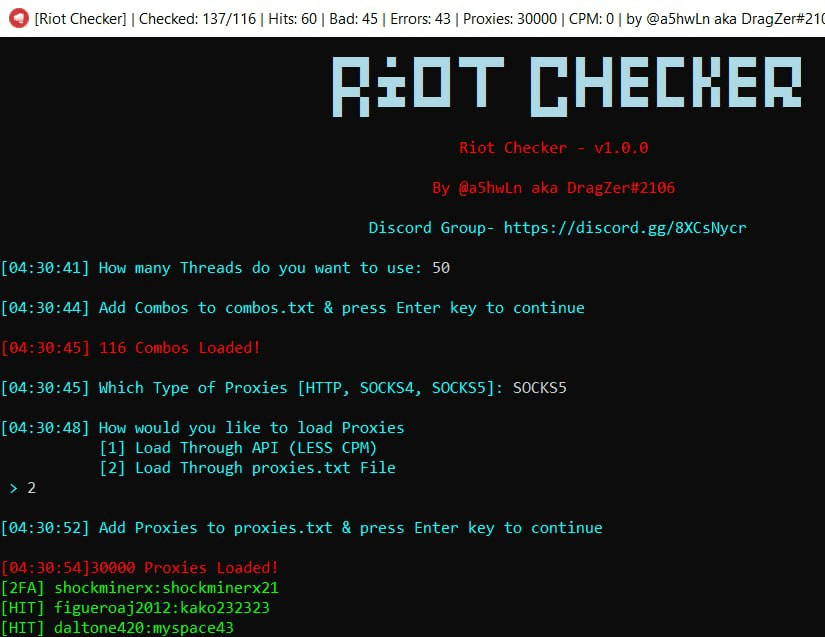Riot Checker by a5hwLn